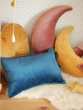PODUSZKA KSIĘŻYC VELVET MUSZTARDA XL