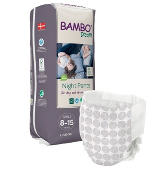 Pieluszki BamboDreamy night pants 8-15 girl(35-50)