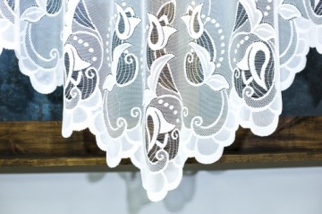 БЕЛАЯ ШТОРА ГОТОВАЯ ЖАККАРДОВАЯ ШТОРА 260х160