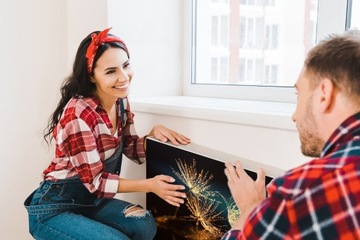 MAGNETYCZNA OSŁONA NA KALORYFER 60x60 KWIATY FOTOTAPETA