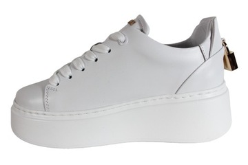 Sneakersy Carinii B9580 R.36 Skóra Białe Lico