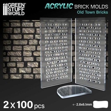 Acrylic molds - Old Bricks - plastikowe formy