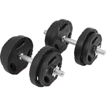 Hantle powlekane/gumowane Gorilla Sports 2x 10 kg