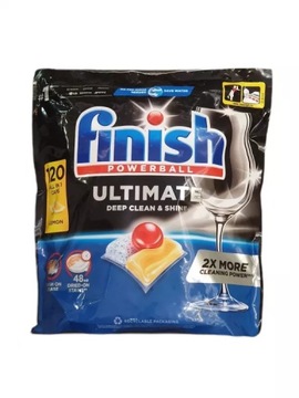 KAPSUŁKI DO ZMYWARKI FINISH POWERBALL ULTIMATE DEEP CLEAN & SHINE 120SZT