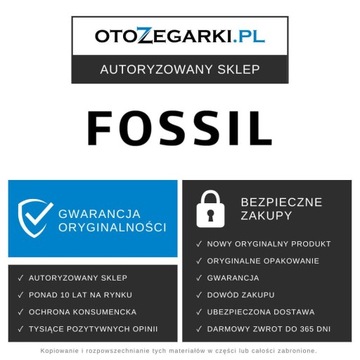 Różowozłoty zegarek damski Fossil Scarlette z kryształkami ES4318