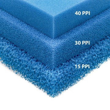GĄBKA FILTRACYJNA ŚREDNIOZIARNISTA 10 CM 50 CM PPI30