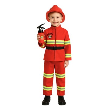 НАРЯДКА КОСТЮМ ПОЖАРНОГО УНИФОРМА ШЛЕМ ОГНЕТУШИТЕЛЬ КОМПАС ПРОХОЖДЕНИЕ 104 110