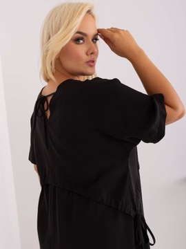 SUKIENKA DAMSKA MIDI PLUS SIZE z kieszeniami