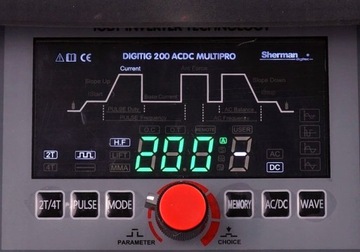 TIG AC/DC MMA Sherman 200A Импульсный сварочный аппарат MMA 2 в 1