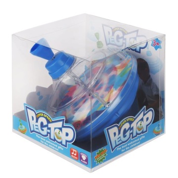 Ветер Вверх Волчок Радуги Цвета Вращающиеся Огни Игра