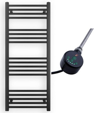 KALORYFER 120/50 CZARNY + GRZAŁKA ELEKTRYCZNA