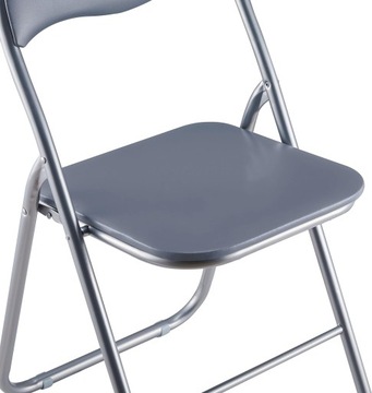 LeChamp 4 PCS Складной офисный стул Складные стулья серый
