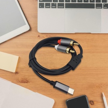 Кабель Type-c — двойной RCA Аудиокабель USB C AUX RCA Y Вспомогательный кабель