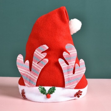 CZAPKA ŚWIĘTEGO MIKOŁAJA OZDOBA DEKORACJA ŚWIĘTA