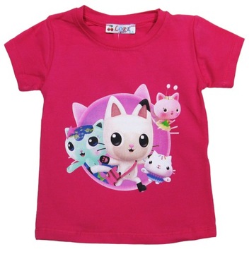 Bluzka Bluzeczka Koszulka na Lato T-SHIRT Kotki * 116/122