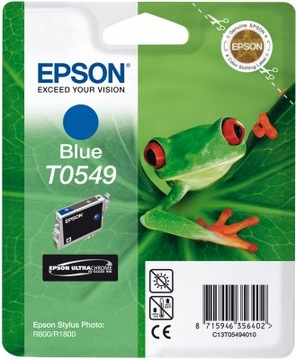 TUSZ ORYGINAŁ EPSON T0549 BLUE R800 R1800
