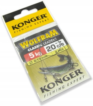 PRZYPON PRZYPONY WOLFRAM KONGER [20cm/5kg] 2SZT
