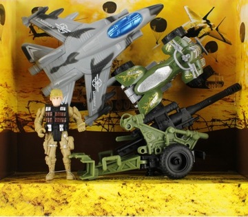 Военный самолет плюс квадроцикл с аксессуарами MEGA CREATIVE