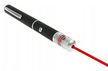 WSKAŹNIK LASEROWY LASER POINTER CZERWONY PREZENTACJA SZKOŁA PRACA ZABAWA