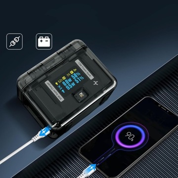 ПОРТАТИВНОЕ ЗАРЯДНОЕ УСТРОЙСТВО INSTA360 X4 С ЭКРАНОМ 0,96 ДЮЙМА ДЛЯ КАМЕРЫ
