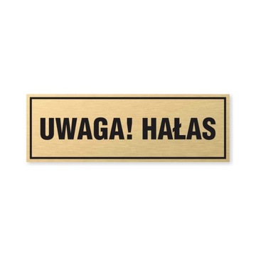 Tabliczka złota z taśmą OPZ-164 -UWAGA! HAŁAS