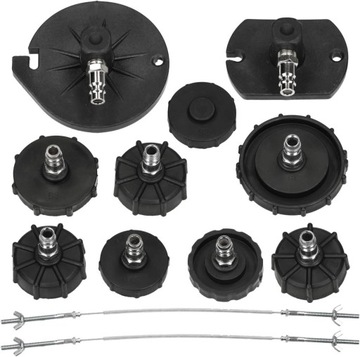 ADAPTERY DO WYMIANY ODPOWIETRZANIA PŁYNU HAMULCOWEGO DO URZĄDZENIA ZESTAW