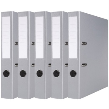 Segregator Biurowy A4 z Dźwignią Okucie 50mm Szary x5