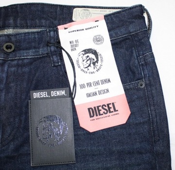 Diesel -D-Rifty -080AK jeansy damskie Slim niski stan oryginalne - W31/L32