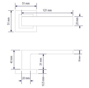 ЧЕРНАЯ ДВЕРНАЯ РУЧКА С ПРУЖИННОЙ ПОДДЕРЖКОЙ