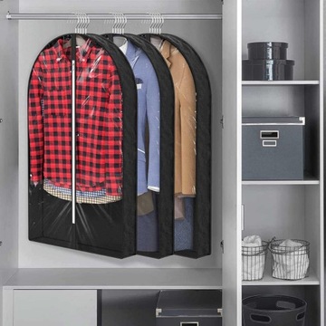 Organizer wodoodporny pokrowiec przezroczysty na płaszcz garnitur do szafy