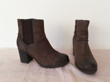 Buty botki skórzane Clarks UK 5 r. 38 , wkł 25 cm