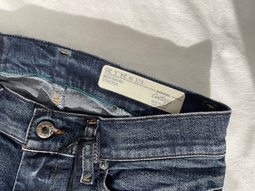 DIESEL | GRANATOWE SPODNIE JEASNY SKINNY RURKI| R. 24/30