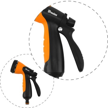 Садовый спринклерный поливочный пистолет, 8 режимов, блокировка потока BRADAS