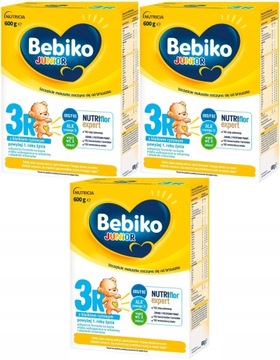 BEBIKO JUNIOR 3R MLEKO Z KLEIKIEM 12m+ 3x600g