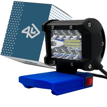 ZESTAW LAMPA ROBOCZA DEDRA 18V MAX + ZASTAW ADAPTERÓW DO NASADEK