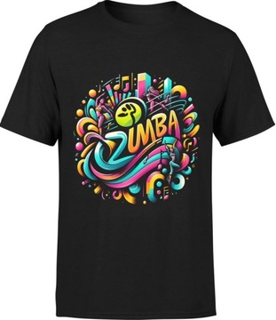 KOSZULKA MĘSKA ZUMBA TANIEC TRENING RUCH SPORT HIT 3XL