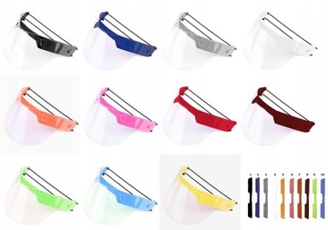 Короткий козырек, прозрачная маска - бордовый.