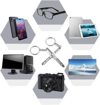 wielofunkcyjny śrubokręt do okularów Mini zestaw naprawczy zegarka 3 szt