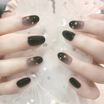 Типсы Накладные ногти 500шт Almond Clear BK