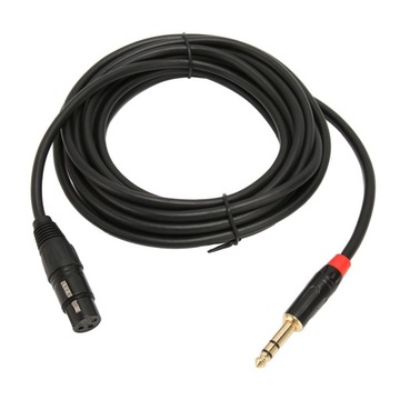 Kabel XLR żeński do 1/4 cala 6,35 mm TRS 1/4 cala