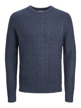 Jack&Jones Sweter 12236314 Granatowy Regular Fit