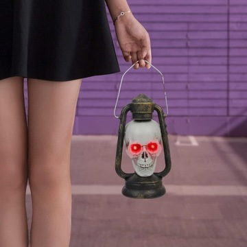 ФОНАРЬ ДЛЯ ХЭЛЛОУИНА, СВЕТОДИОДНАЯ СТАТУЭТКА ЧЕРЕПА, УКРАШЕНИЯ ДЛЯ ХЭЛЛОУИНА