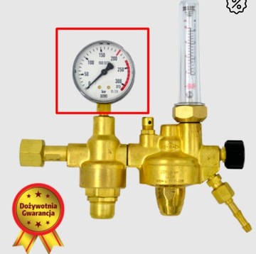 Манометр для редуктора кислорода Perun Argon/Co2 ПОЛЬША