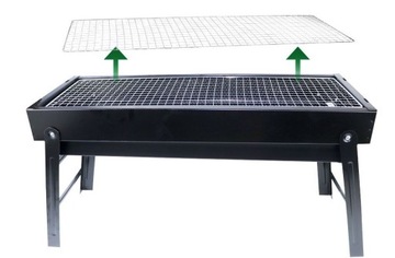 Elitehoff складной переносной угольный гриль 60x22x32