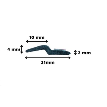 Уплотнитель универсальный, накладка двери, бампер капота - тип Z - 4М