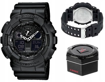 ZEGAREK MĘSKI CASIO G-SHOCK GA-100-1A1ER (zd135a) + GRAWER