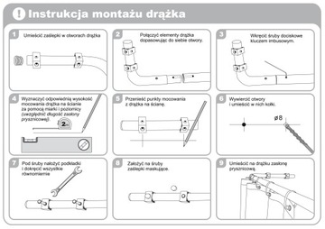 АСИММЕТРИЧНЫЙ КАРКАС ДЛЯ ДУШЕВОГО ШТОРА 80 X 140