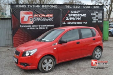 Chevrolet Aveo T250 Hatchback 5d 1.2 DOHC 84KM 2010 Chevrolet Aveo BEMOWO 1.2 Benzyna, 2010 rok produkcji KOMIS TYSIAK