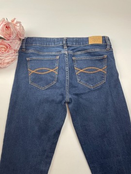 Spodnie damskie jeansy ciemnoniebieskie ABERCROMBIE&FITCH USA W28 L29