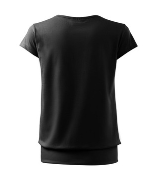 City koszulka damska czarny XL bawełna